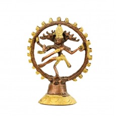Statua Shiva Nataraja u dvije boje (mjed), 20cm